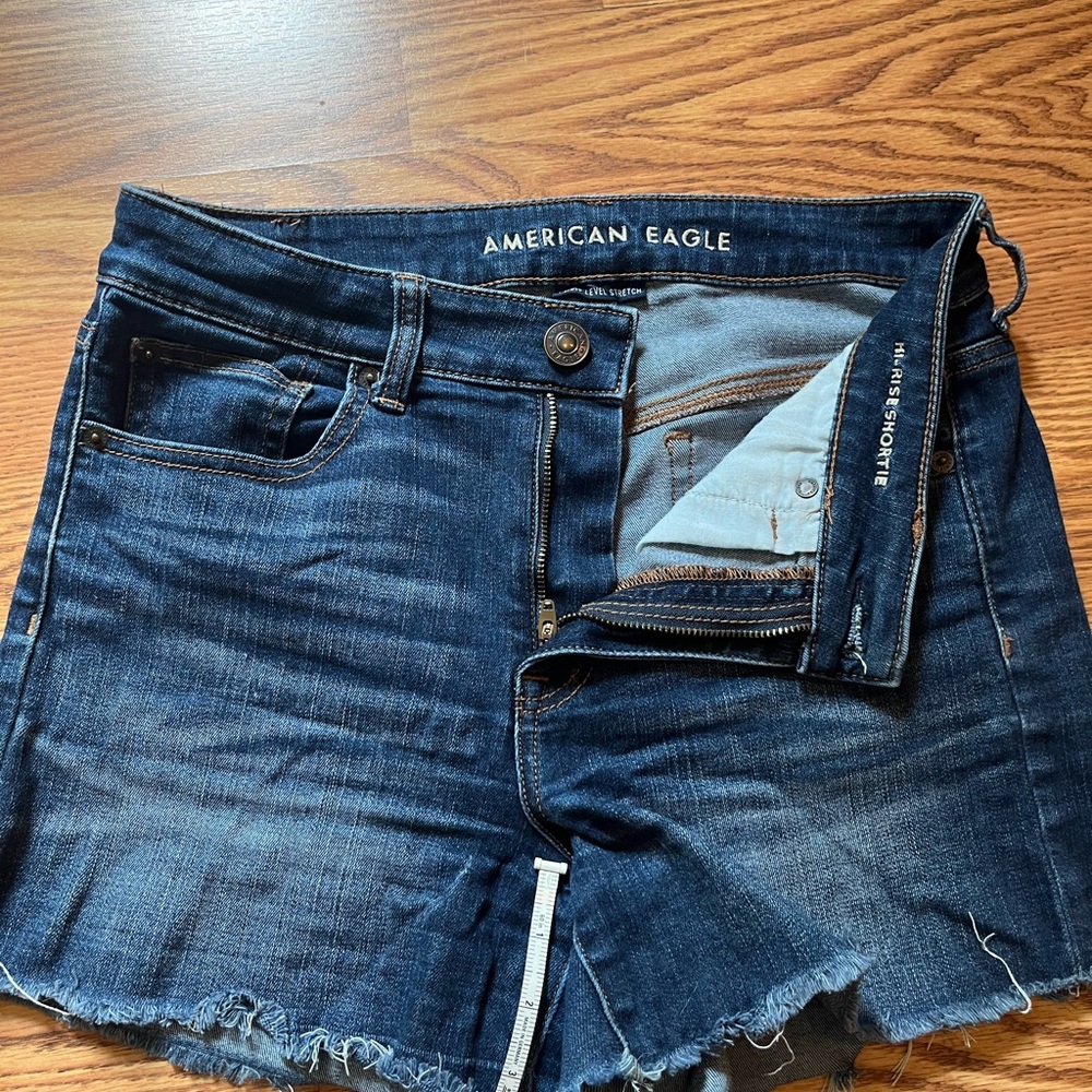 American Eagle Outfitters Dark Blue Denim Shorts